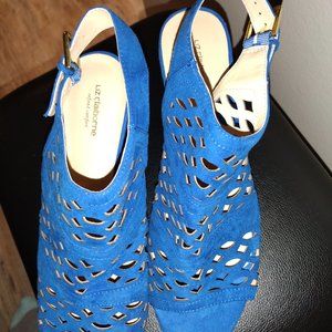 Liz Claiborne Blue Heeled Sandal Size 11M